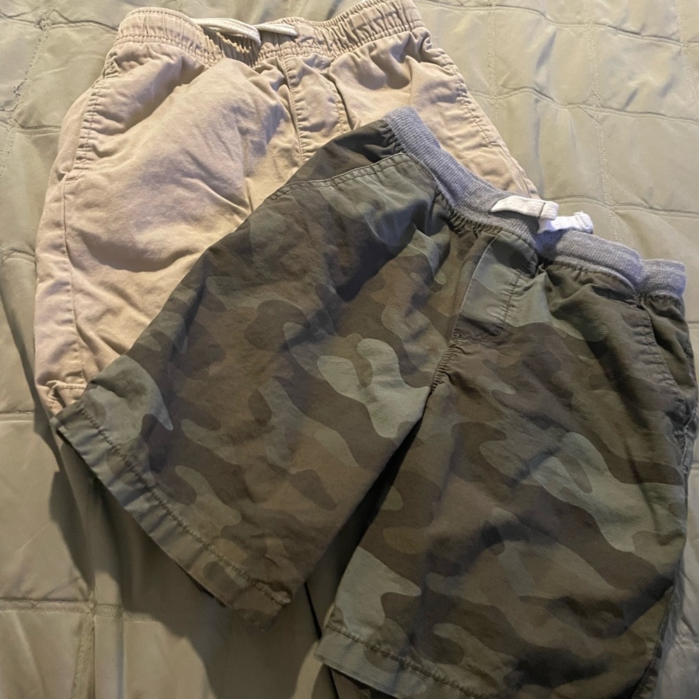 Carter's Tan and Green Cargo Shorts